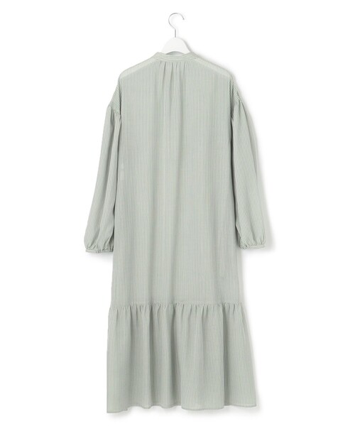 Feroux(フェルゥ)の「【洗える】ワッシャーエステル裾ティアード ワンピース(ドレス・レディース・ホワイト系/スカイブルー系/ブラック系/スモーキーグリーン系1・1/2)」の12枚目の写真