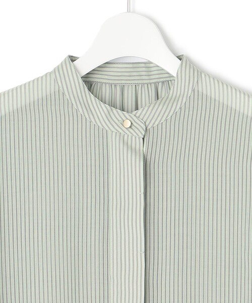 Feroux(フェルゥ)の「【洗える】ワッシャーエステル裾ティアード ワンピース(ドレス・レディース・ホワイト系/スカイブルー系/ブラック系/スモーキーグリーン系1・1/2)」の13枚目の写真