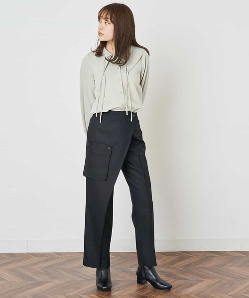 A de a.v.v（アードアー・ヴェ・ヴェ）の「［SET UP対応］ラップパンツ（その他パンツ・レディース・ライトパープル/ベージュ/ブラック・38/36）」の16枚目の写真