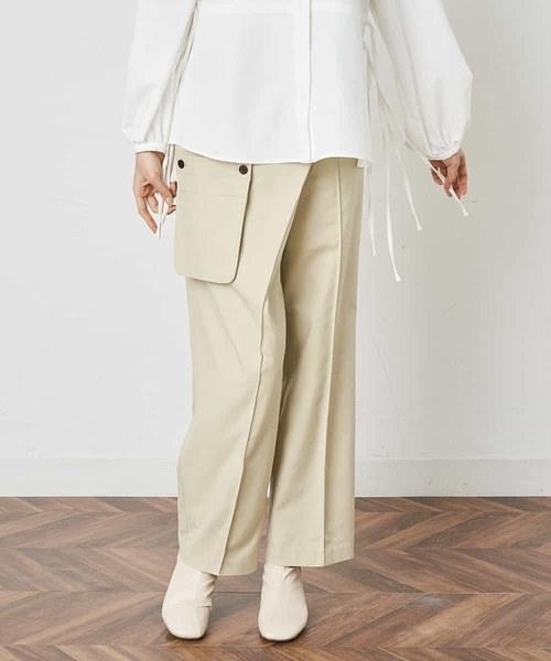 A de a.v.v（アードアー・ヴェ・ヴェ）の「［SET UP対応］ラップパンツ（その他パンツ・レディース・ライトパープル/ベージュ/ブラック・38/36）」の14枚目の写真