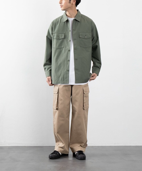 バックサテンARMYシャツ（シャツ/ブラウス）｜FREAK'S STORE