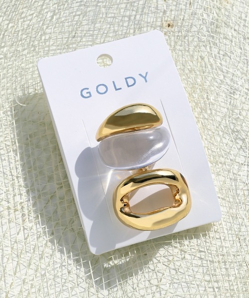 GOLDY（ゴールディ）の「クリア × メタル & ニュアンス オーバル