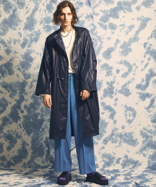 MAISON SPECIAL(メゾンスペシャル)の「《ユニセックスアイテム》梨地ダブルクロスピンタック1タックワイドパンツ【MAISON SPECIAL/メゾンスペシャル】(その他パンツ・メンズ・ブルー/ブラック/レッド/グリーン/オフホワイト・0/2/1)」の13枚目の写真