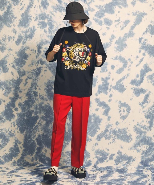 MAISON SPECIAL(メゾンスペシャル)の「《ユニセックスアイテム》梨地ダブルクロスピンタック1タックワイドパンツ【MAISON SPECIAL/メゾンスペシャル】(その他パンツ・メンズ・ブルー/ブラック/レッド/グリーン/オフホワイト・0/2/1)」の16枚目の写真