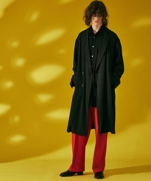 MAISON SPECIAL(メゾンスペシャル)の「《ユニセックスアイテム》梨地ダブルクロスピンタック1タックワイドパンツ【MAISON SPECIAL/メゾンスペシャル】(その他パンツ・メンズ・ブルー/ブラック/レッド/グリーン/オフホワイト・0/2/1)」の18枚目の写真