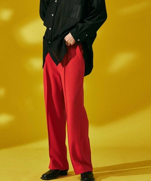 MAISON SPECIAL(メゾンスペシャル)の「《ユニセックスアイテム》梨地ダブルクロスピンタック1タックワイドパンツ【MAISON SPECIAL/メゾンスペシャル】(その他パンツ・メンズ・ブルー/ブラック/レッド/グリーン/オフホワイト・0/2/1)」の19枚目の写真