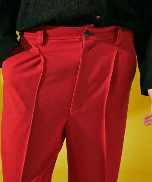 MAISON SPECIAL(メゾンスペシャル)の「《ユニセックスアイテム》梨地ダブルクロスピンタック1タックワイドパンツ【MAISON SPECIAL/メゾンスペシャル】(その他パンツ・メンズ・ブルー/ブラック/レッド/グリーン/オフホワイト・0/2/1)」の22枚目の写真