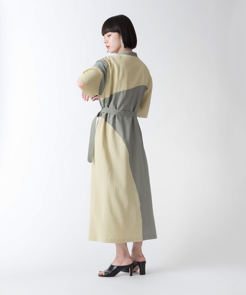 La SRIC（ラスリック）の「La SRIC / カラーパネルOP（ワンピース・レディース・オリーブ/ブラック・38）」の17枚目の写真