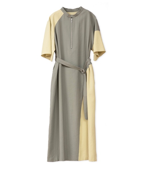 La SRIC（ラスリック）の「La SRIC / カラーパネルOP（ワンピース・レディース・オリーブ/ブラック・38）」の4枚目の写真