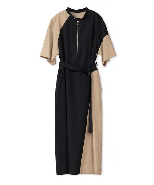 La SRIC（ラスリック）の「La SRIC / カラーパネルOP（ワンピース・レディース・オリーブ/ブラック・38）」の10枚目の写真