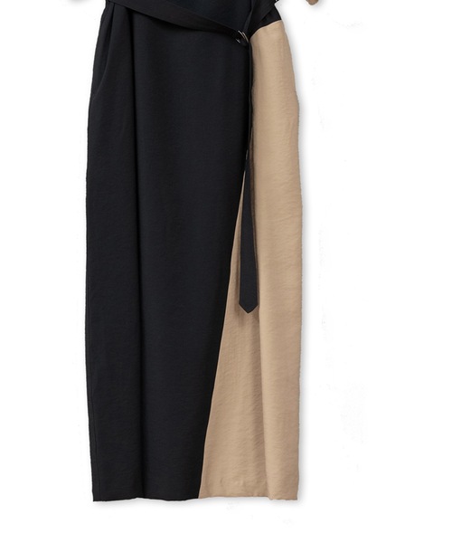 La SRIC（ラスリック）の「La SRIC / カラーパネルOP（ワンピース・レディース・オリーブ/ブラック・38）」の14枚目の写真