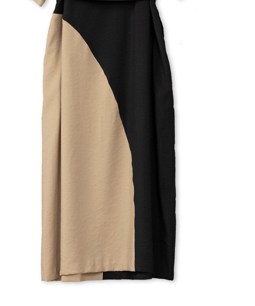 La SRIC（ラスリック）の「La SRIC / カラーパネルOP（ワンピース・レディース・オリーブ/ブラック・38）」の15枚目の写真