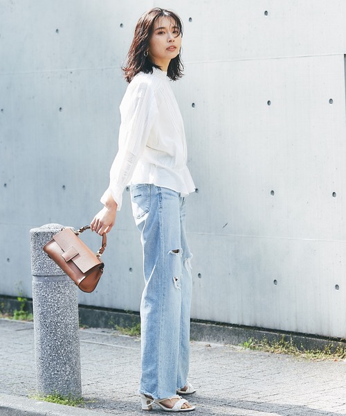 RIVE DROITE（リヴドロワ）の「リバーレースブラウス（シャツ/ブラウス・レディース・オフホワイト/ブラック・FREE）」の10枚目の写真