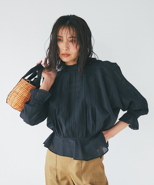 RIVE DROITE（リヴドロワ）の「リバーレースブラウス（シャツ/ブラウス・レディース・オフホワイト/ブラック・FREE）」の12枚目の写真