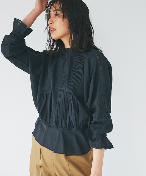 RIVE DROITE（リヴドロワ）の「リバーレースブラウス（シャツ/ブラウス・レディース・オフホワイト/ブラック・FREE）」の13枚目の写真