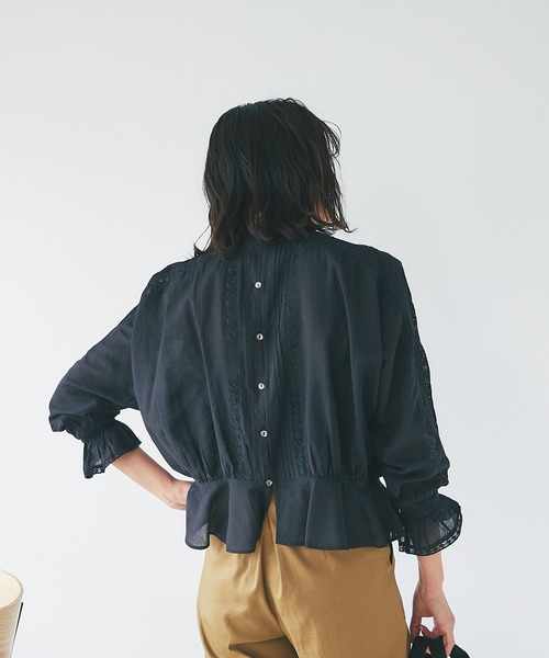 RIVE DROITE（リヴドロワ）の「リバーレースブラウス（シャツ/ブラウス・レディース・オフホワイト/ブラック・FREE）」の14枚目の写真