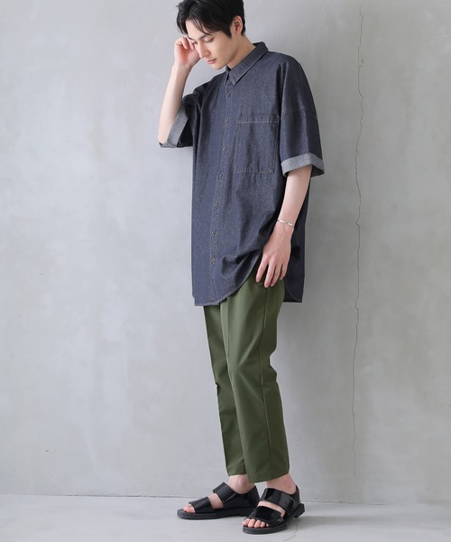 osharewalker（オシャレウォーカー）の「【廃盤】『コットンデニムオーバーシャツ』（シャツ/ブラウス・レディース・インディゴブルー/ブルー・FREE）」の11枚目の写真