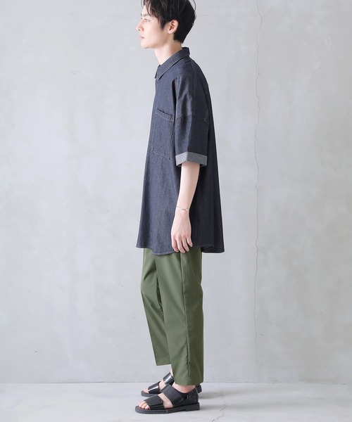 osharewalker（オシャレウォーカー）の「【廃盤】『コットンデニムオーバーシャツ』（シャツ/ブラウス・レディース・インディゴブルー/ブルー・FREE）」の13枚目の写真