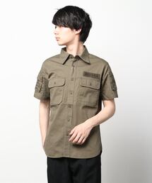 AVIREX | ファティーグ カーキシャツ/ S/S FATIGUE KHAKI SHIRT/ avirex/ アヴィレックス(シャツ/ブラウス)