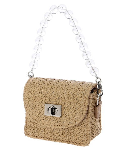 DURAS（デュラス）の「ハンドクリアボールミニバッグ（ハンドバッグ・レディース・アイボリー/キャメル・FREE）」の7枚目の写真