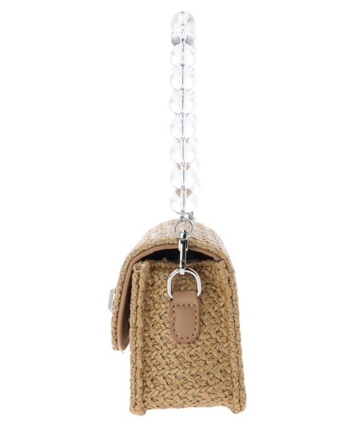 DURAS（デュラス）の「ハンドクリアボールミニバッグ（ハンドバッグ・レディース・アイボリー/キャメル・FREE）」の3枚目の写真