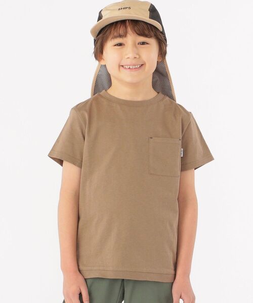 SHIPS(シップス)の「SHIPS KIDS:<UVカット・撥水・吸水速乾>サンシェード付き ジェット キャップ(キャップ・キッズ・ベージュ/ネイビー・LARGE/MEDIUM)」の4枚目の写真