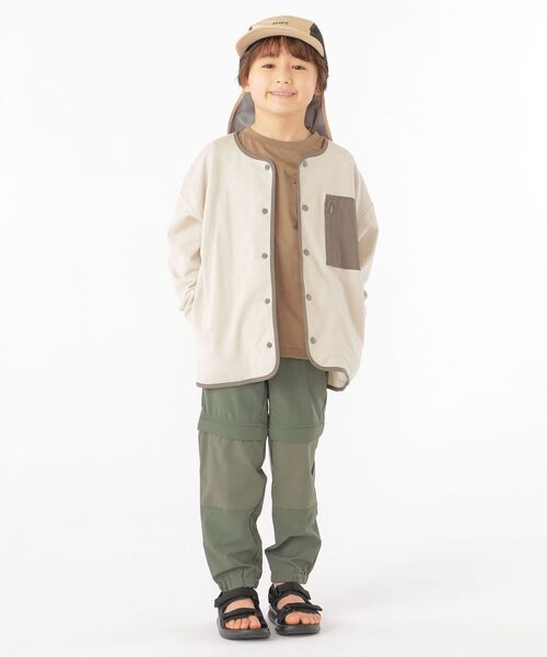 SHIPS(シップス)の「SHIPS KIDS:<UVカット・撥水・吸水速乾>サンシェード付き ジェット キャップ(キャップ・キッズ・ベージュ/ネイビー・LARGE/MEDIUM)」の6枚目の写真