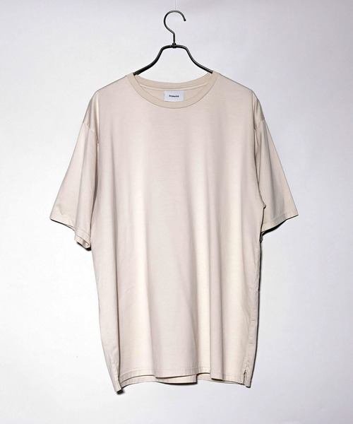 Iroquois（イロコイ）の「IROQUOIS イロコイ / STUFFING JERSEY STITCH H/S ジャージーステッチビッグシルエットレイヤードカットソー / 178102（Tシャツ/カットソー・メンズ・ブラック/ベージュ・2/1/3）」の10枚目の写真