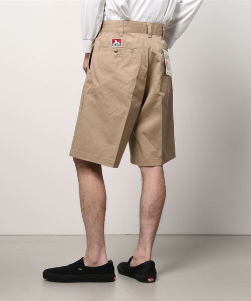 BEN DAVIS（ベンデイビス）の「【BEN DAVIS/ベンデイビス】 ワイドシルエット コットンツイルショーツ/チノショートパンツ/スケーターパンツ（チノパンツ・メンズ・ブラック/ダークグリーン/ベージュ/レッド/ブルー/エメラルド・S/M/L/XL）」の18枚目の写真