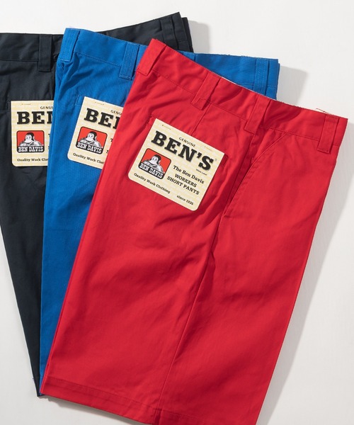 BEN DAVIS（ベンデイビス）の「【BEN DAVIS/ベンデイビス】 ワイドシルエット コットンツイルショーツ/チノショートパンツ/スケーターパンツ（チノパンツ・メンズ・ブラック/ダークグリーン/ベージュ/レッド/ブルー/エメラルド・S/M/L/XL）」の6枚目の写真