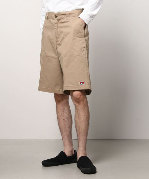 BEN DAVIS（ベンデイビス）の「【BEN DAVIS/ベンデイビス】 ワイドシルエット コットンツイルショーツ/チノショートパンツ/スケーターパンツ（チノパンツ・メンズ・ブラック/ダークグリーン/ベージュ/レッド/ブルー/エメラルド・S/M/L/XL）」の20枚目の写真