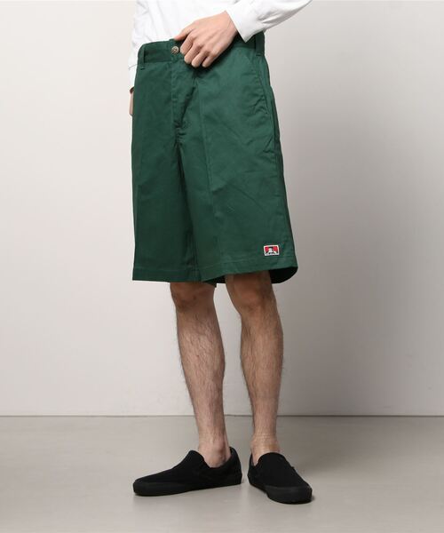 BEN DAVIS（ベンデイビス）の「【BEN DAVIS/ベンデイビス】 ワイドシルエット コットンツイルショーツ/チノショートパンツ/スケーターパンツ（チノパンツ・メンズ・ブラック/ダークグリーン/ベージュ/レッド/ブルー/エメラルド・S/M/L/XL）」の21枚目の写真