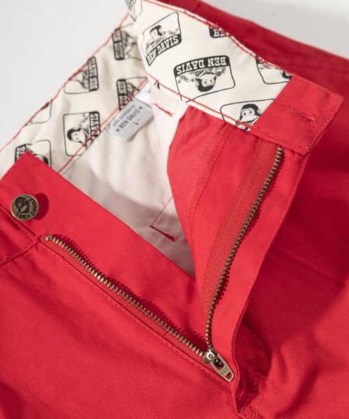 BEN DAVIS（ベンデイビス）の「【BEN DAVIS/ベンデイビス】 ワイドシルエット コットンツイルショーツ/チノショートパンツ/スケーターパンツ（チノパンツ・メンズ・ブラック/ダークグリーン/ベージュ/レッド/ブルー/エメラルド・S/M/L/XL）」の10枚目の写真