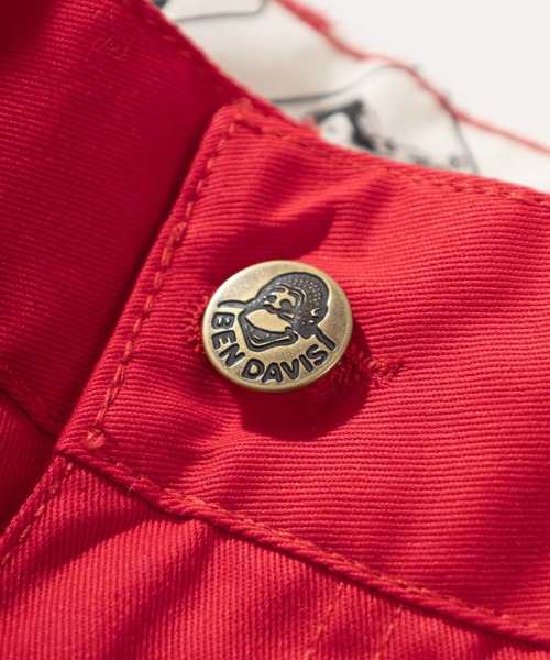 BEN DAVIS（ベンデイビス）の「【BEN DAVIS/ベンデイビス】 ワイドシルエット コットンツイルショーツ/チノショートパンツ/スケーターパンツ（チノパンツ・メンズ・ブラック/ダークグリーン/ベージュ/レッド/ブルー/エメラルド・S/M/L/XL）」の11枚目の写真