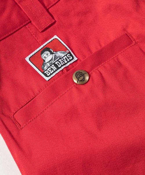 BEN DAVIS（ベンデイビス）の「【BEN DAVIS/ベンデイビス】 ワイドシルエット コットンツイルショーツ/チノショートパンツ/スケーターパンツ（チノパンツ・メンズ・ブラック/ダークグリーン/ベージュ/レッド/ブルー/エメラルド・S/M/L/XL）」の14枚目の写真