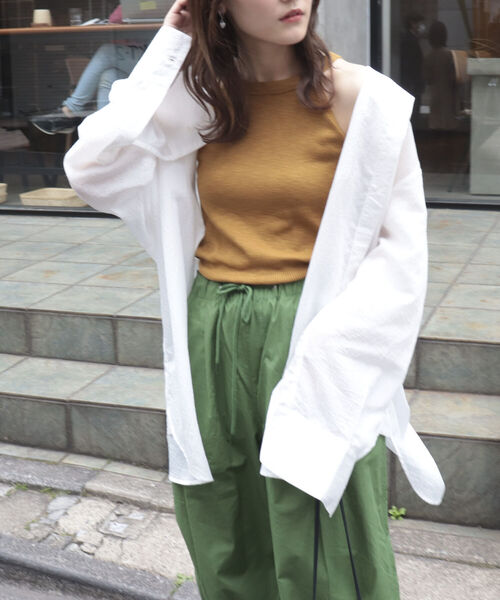 fredy repit（フレディレピ）の「【WEB限定】シアーストライプ オーバーシャツ（シャツ/ブラウス・レディース・ホワイト系その他/ブルー系その他/パープル系その他/イエロー系その他・38）」の17枚目の写真