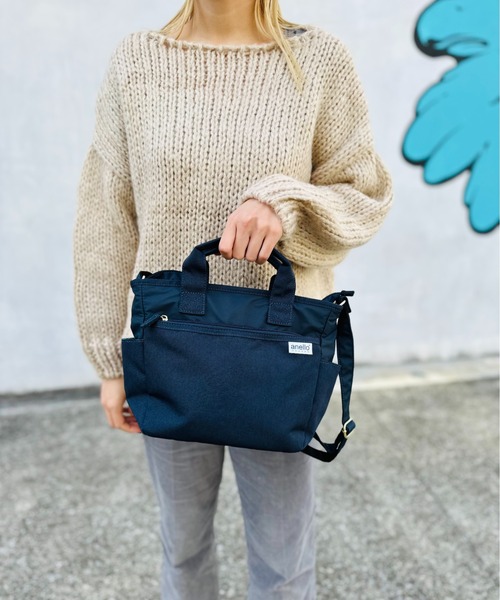 anello(アネロ)の「廃盤 anello GRANDE / SPS 2WAY トートバッグ / GU-H2315(ショルダーバッグ・レディース・ライトグレー/ネイビー/マスタード/ベージュ/グレー/ブラック/ブルー系その他/ピンク・ONESIZE)」の21枚目の写真