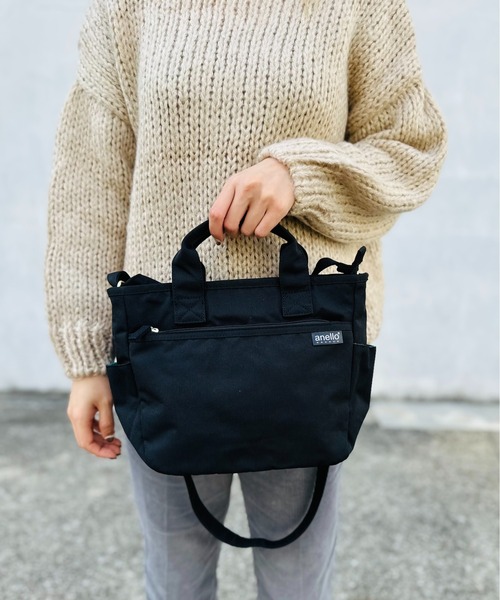 anello(アネロ)の「廃盤 anello GRANDE / SPS 2WAY トートバッグ / GU-H2315(ショルダーバッグ・レディース・ライトグレー/ネイビー/マスタード/ベージュ/グレー/ブラック/ブルー系その他/ピンク・ONESIZE)」の20枚目の写真