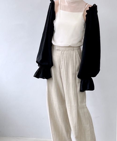 chuclla(チュクラ)の「フリルシフォン アームカバー cha22s013(アームカバー・レディース・ブラック・FREE)」の18枚目の写真