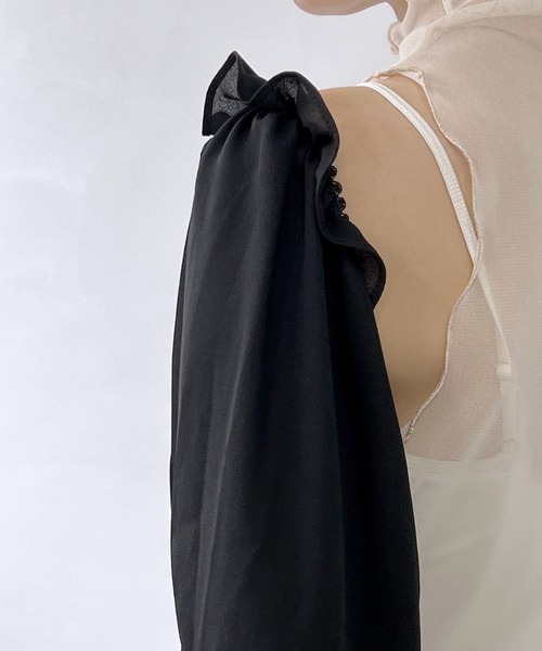 chuclla(チュクラ)の「フリルシフォン アームカバー cha22s013(アームカバー・レディース・ブラック・FREE)」の20枚目の写真