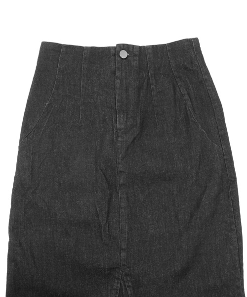 Figments（フィグメンツ）の「アシンメトリーマーメイドデニムスカート（デニムスカート・レディース・スカイブルー/ブラック・FREE）」の8枚目の写真