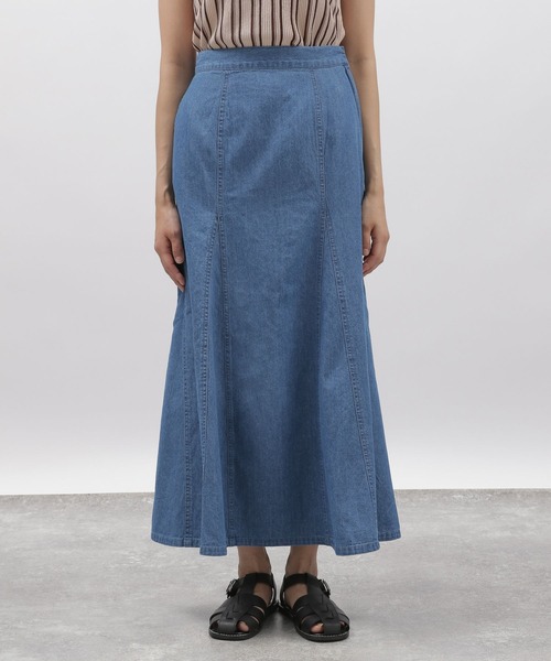 LAKOLE(ラコレ)の「ライトデニムセミマーメイドスカート / 296437(デニムスカート・レディース・インディゴブルー/サックスブルー・SMALL/MEDIUM)」の18枚目の写真