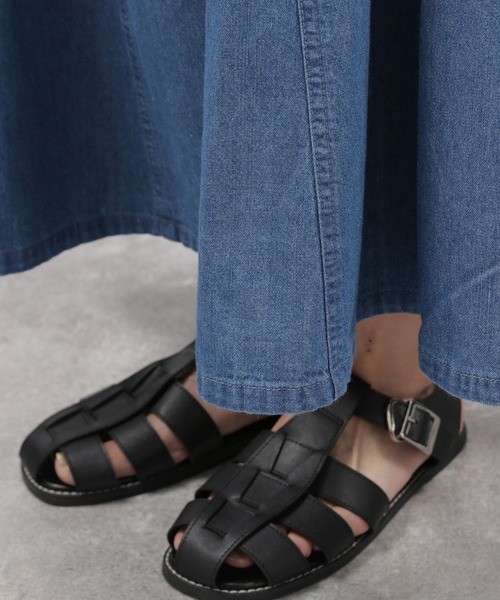 LAKOLE(ラコレ)の「ライトデニムセミマーメイドスカート / 296437(デニムスカート・レディース・インディゴブルー/サックスブルー・SMALL/MEDIUM)」の15枚目の写真