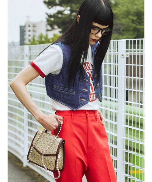 jouetie（ジュエティ）の「モノグラムBAG【2WAY/ショルダー/クロスボディ】（ハンドバッグ・レディース・ブラウン/ピンク/ブルー・FREE）」の7枚目の写真