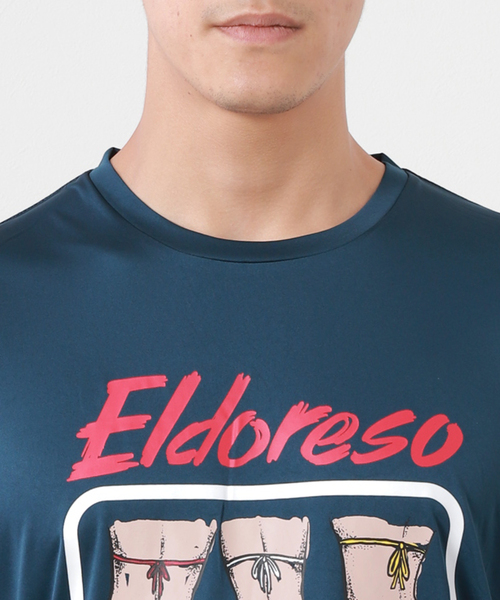 ELDORESO(エルドレッソ)の「【ELDORESO/エルドレッソ】Hip T / ランニング Tシャツ(Tシャツ/カットソー・メンズ・ネイビー/レッド・MEDIUM/LARGE)」の12枚目の写真