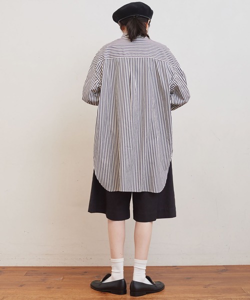 fig Ｌondon（フィグロンドン）の「Christopher culottes（チノパンツ・レディース・チャコールグレー/アイボリー・FREE）」の11枚目の写真