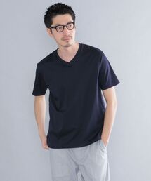 SHIPS: ALBINI Vネック 無地 Tシャツ