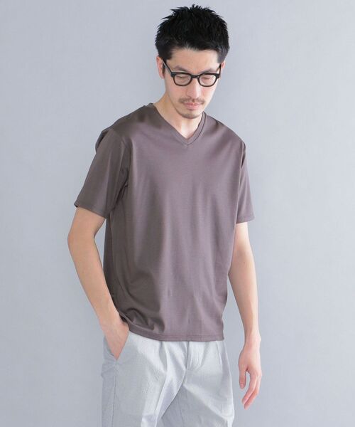 SHIPS(シップス)の「SHIPS: ALBINI Vネック 無地 Tシャツ(Tシャツ/カットソー・メンズ・ホワイト/ブラック/ネイビー/ダークグレー・SMALL/MEDIUM/LARGE/X-LARGE)」の12枚目の写真