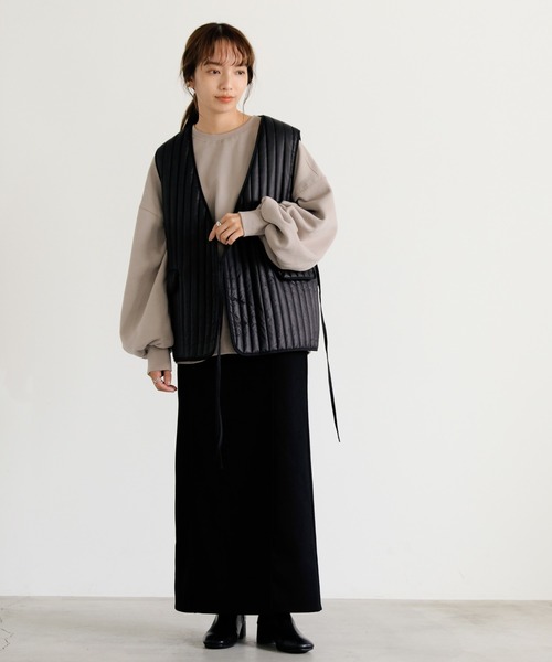 MOI モイ キルトベスト キルティングベスト Daily Quilt2 M モスグレー INOBUN イノブン