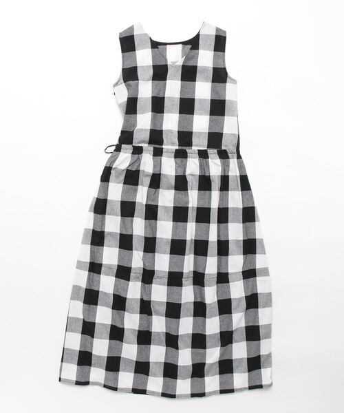 PICCIN（ピッチン）の「前後2wayチェックマキシワンピース（ワンピース・レディース・ブラック/ネイビー・M）」の3枚目の写真